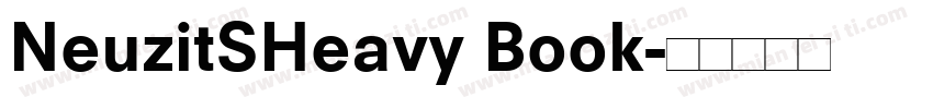 NeuzitSHeavy Book字体转换